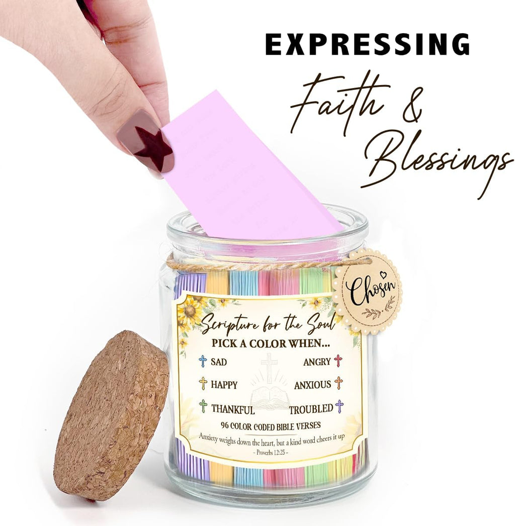 Regine Switzerland Inspirational Bible Verse Jar - Meaningful Christian Gift for Moms | Perfect for Birthdays & Special Occasions
