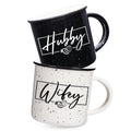 JOVGANK Wedding Gifts for Couples 2026, Wifey Hubby Mugs Set of 2 Coffee Mug 10 Ounce, Bridal Shower Gift, Mr and Mrs Coffee Mug Set, Couples Gift for Bride Groom, Valentine's Day Gifts