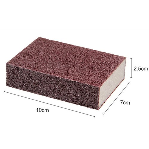 JCKHXG 5 Pack Emery Magic Wipe Sponge, Nano Carborundum Sponge, Emery Sponge Brush Eraser Scrub, Pot Scrubber Scouring Pad Kitchen Magic Cleaning Sponge for Removing Rust Cleaning Pots and Pans