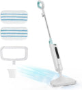 NEWBULIG Steam Mop - Lightweight Floor Cleaner for Hardwood, Tile & Carpet | 16.4 FT Cord & 2 Washable Pads