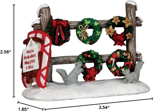 Lemax Christmas Village Wreath - Festive Holiday Decor for Your Home | 24-Inch Size
