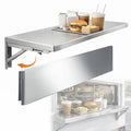 timiland Folding Concession Shelf 48 x 12 Inch, Stainless Steel Drop Down Serving Shelf, Wall Mounted Folding Shelf for Food Truck Window & Concession Stand