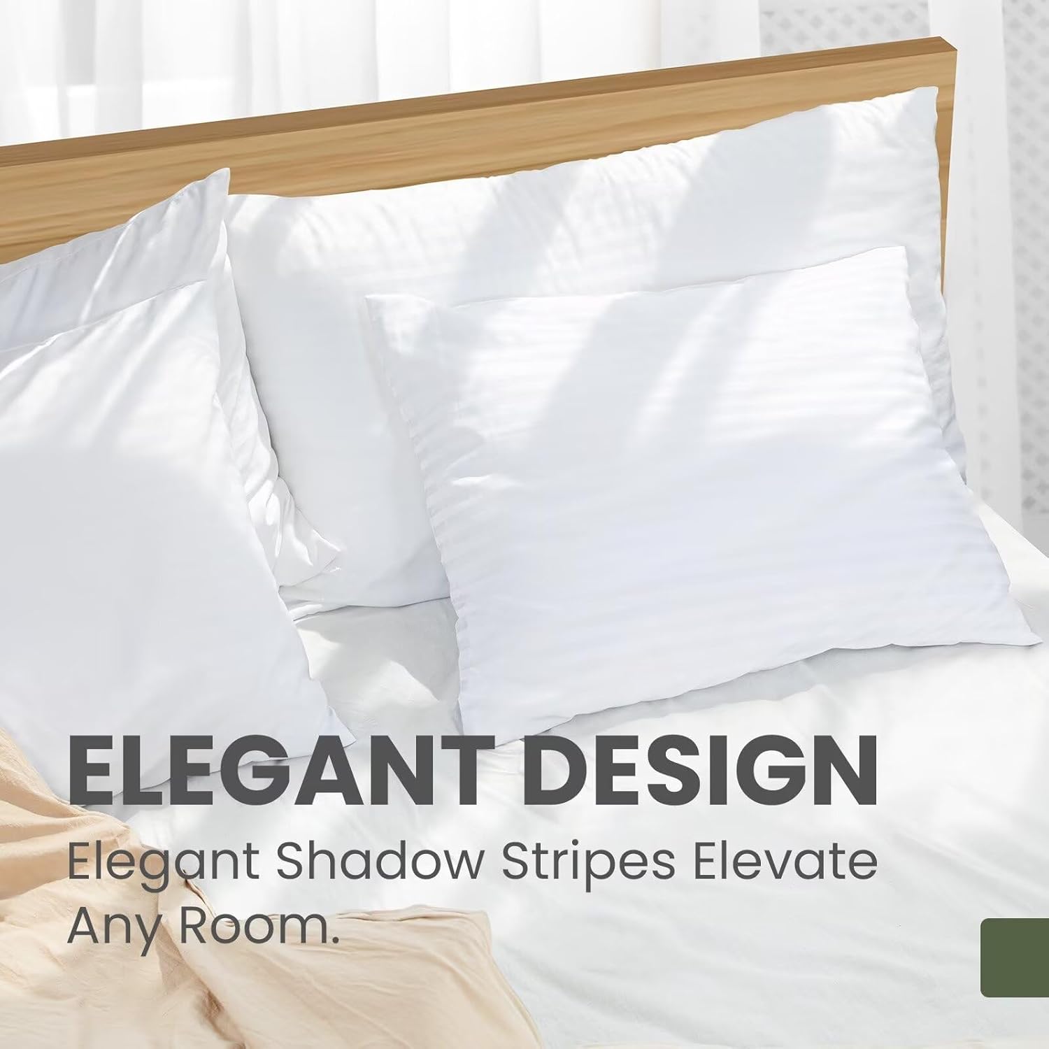 Skiennix Pillow Protectors - Luxury Hotel Quality Zippered Covers | Oeko-TEX Certified, Soft & Breathable, 20 x 26" - 4 Pack