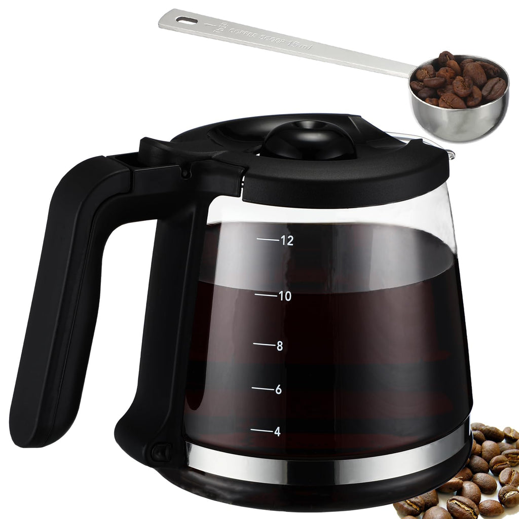 Mascepwise 12 Cup Coffee Maker Carafe Replacement Pot Compatible with, 12 Cup Glass Pot Replacement Coffee Carafe Replace Part# RF, LM, PC and SC Series