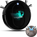 3-in-1 Robot Vacuum and Mop for Pet Hair | Powerful 4500Pa Suction, Tangle-Free, 120 Min Runtime, Ultra-Thin & Quiet, Smart Mapping, Ideal for Hard Floors & Large Homes (Black)