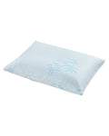 ATTABABY Toddler Pillow, Adjustable Memory Foam Pillow for Toddler 2 Years & Above, Two Washable No Zipper Pillowcase Included, 13” x 18” Mini Size for Kid Sleeping, Napping or Traveling, Blue