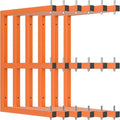 Lumber Rack | 6-Pack Wall-Mounted Heavy Duty Wood Storage Racks - 1980 LB Capacity, Orange