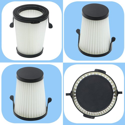 Aolleteau 4 Pack HEPA Vacuum Filters Compatible with Milwaukee M12 Compact Vacuum 0850-20, Compare to part# 49-90-1950, Including 4 Pack HEPA Filters & 1 Pack Brush