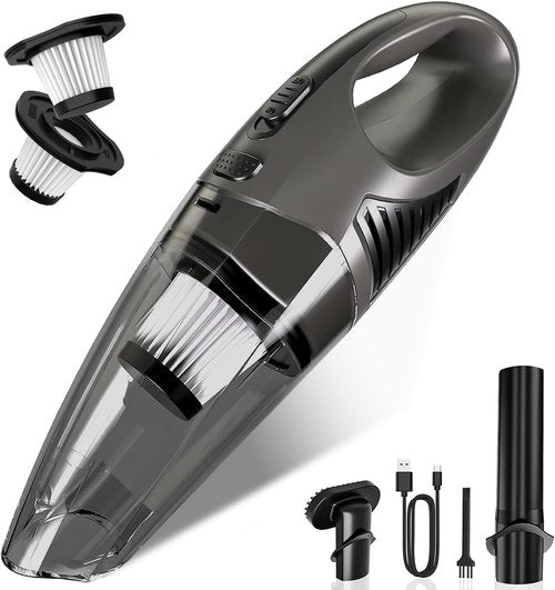 **Skiennix Handheld Cordless Vacuum - 11KPA Strong Suction, 25 Mins Runtime, Lightweight & Rechargeable for Home/Car/Office**