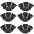 Cielasis 6 Pack 8.5" Nonstick Large Taco Shell Bowl – Carbon Steel Tortilla Maker Shell Pans Baking Molds Tostada for Frying Salad Bowls