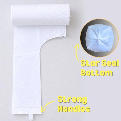 2.6 Gallon Scented Trash Bags with Handles (100 Bags) Small Bathroom Garbage Bags Wastebasket Can Liners for Home Office Bins (Cherry Blossom, 100 ct.)