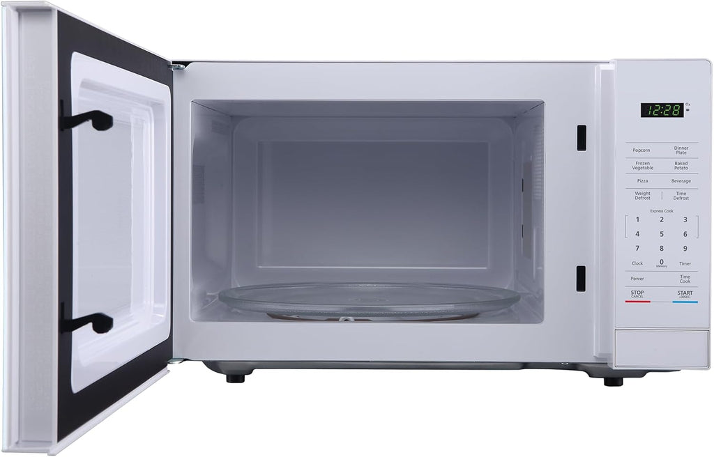 Regine Switzerland 1.1 Cu. Ft. Countertop Microwave Oven - Stylish White Finish