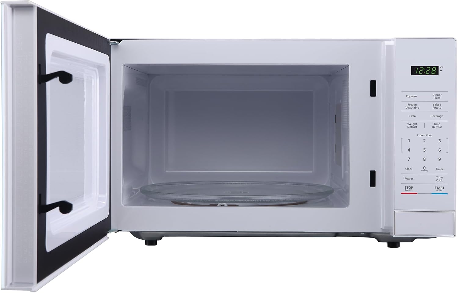 Regine Switzerland 1.1 Cu. Ft. Countertop Microwave Oven - Stylish White Finish