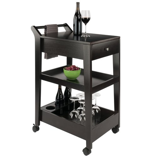 Winsome Wood Jeston Entertainment Cart, Espresso