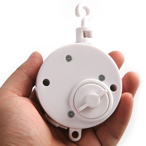 Brahms Lullaby Baby Music Box, Rotary Mobile Crib Bed Bell Toy Windup Musical Gift with Rotating Hook for Babies Boy Girl Kids Children