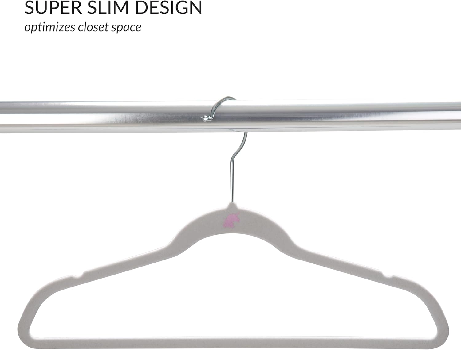 Simple 25 Pack Kids Velvet Hangers - Slim Non-Slip Design for Space Saving Closet Storage | White