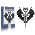 Bat Wine Opener，2025 NEW Winged Bat Shape Red Wine Beer ，Spooky Corkscrew Bottle Opener，2-in-1 Bottle Opener for Home Party, Gift for BarClub Lovers