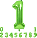 TONIFUL 40-Inch Green Number Balloons 0-9 | Helium Foil Mylar Big Party Decorations for Graduation & Birthdays
