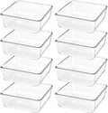 Clear Plastic Drawer Organizer Trays - 8 PCS Acrylic Vanity & Office Storage Bins | Ideal for Makeup & Kitchen