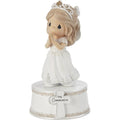 Precious Moments Holy Communion Girl Musical Figurine – Plays “The Lord’s Prayer” – First Communion Gift for Girls, Religious Keepsake for Catholic and Christian Faith