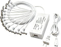 Lemax 4.5V Power Adapter - Ideal for Lighted Christmas & Halloween Village Accessories | 12 Output White