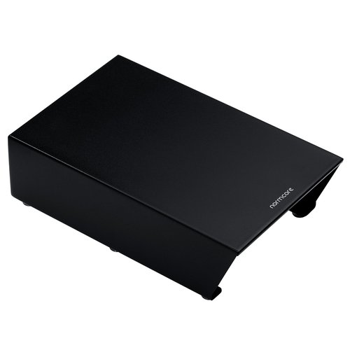 Normcore Espresso Knock Box Drawer, 304 Stainless Steel Under-Grinder Knock-Out Drawer with Walnut Wood Handle Fits Niche Zero & Fellow Ode, Shock-Absorbing Knock Bar, Size S, Matte Black