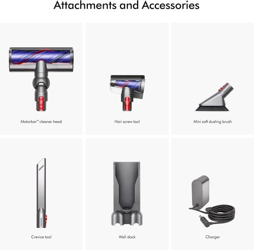 Dyson V8 Plus Cordless Vacuum - Powerful Cleaning for Hard Floors & Carpets | Handheld Conversion, 115AW, 40 Min Runtime