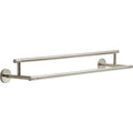 DELTA FAUCET Rubber Limited 75925-SS Trinsic 24 in. Double Wall Mount Towel Bar Bath Hardware Accessory in Stainless Steel