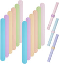 Skiennix Wrapping Paper Roll Holder - 12 Silicone Covered Clips for Easy Storage | 1 x 8.5 in, Multi Colors