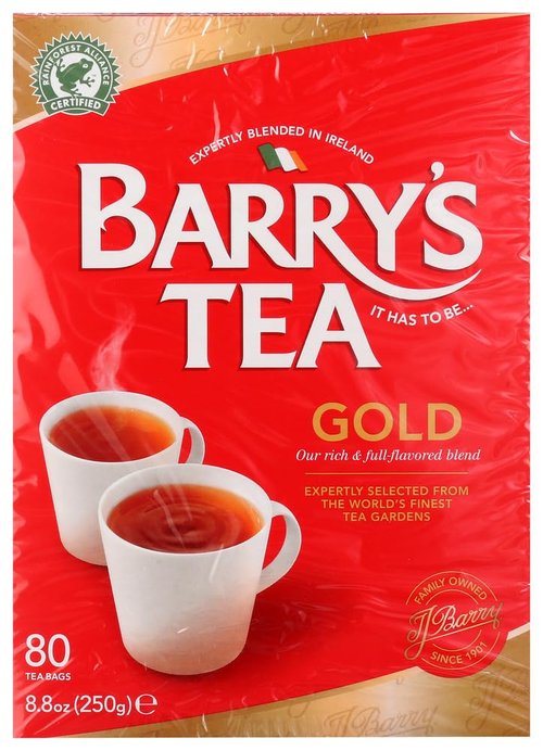 Barry's Tea Gold Blend, 80-Tea Bag Boxes (Pack of 6)