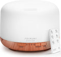 ASAKUKI Essential Oil Diffuser - 500ML Aromatherapy Humidifier with Remote Control & 7 LED Colors | Quiet Cool Mist for Home & Office (Yellow)