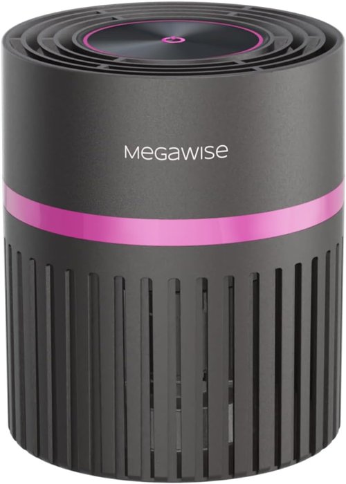 MEGAWISE H13 HEPA Air Purifier - 3-Stage Filtration for Smoke, Dust & Pet Dander | Quiet & Ozone-Free