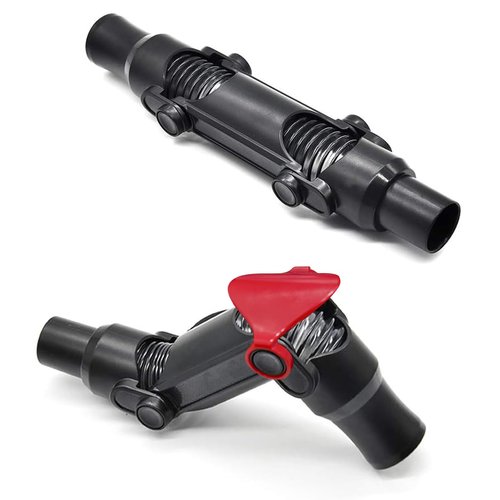EZ SPARES Compatible with acuum Cleaner,Multi-Angle Hose 1 1/4inch 32mm Adapter Vacuum Plastic Curved Handle Bent End Hose Wand