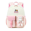 Cusangel Kids Backpack for 3-5 Ages Girls,12in Toddler Pink daypack for School,kindergarten Kids Backpack,Big capacity cute Cubby Bear shoulder bookbag with breast button