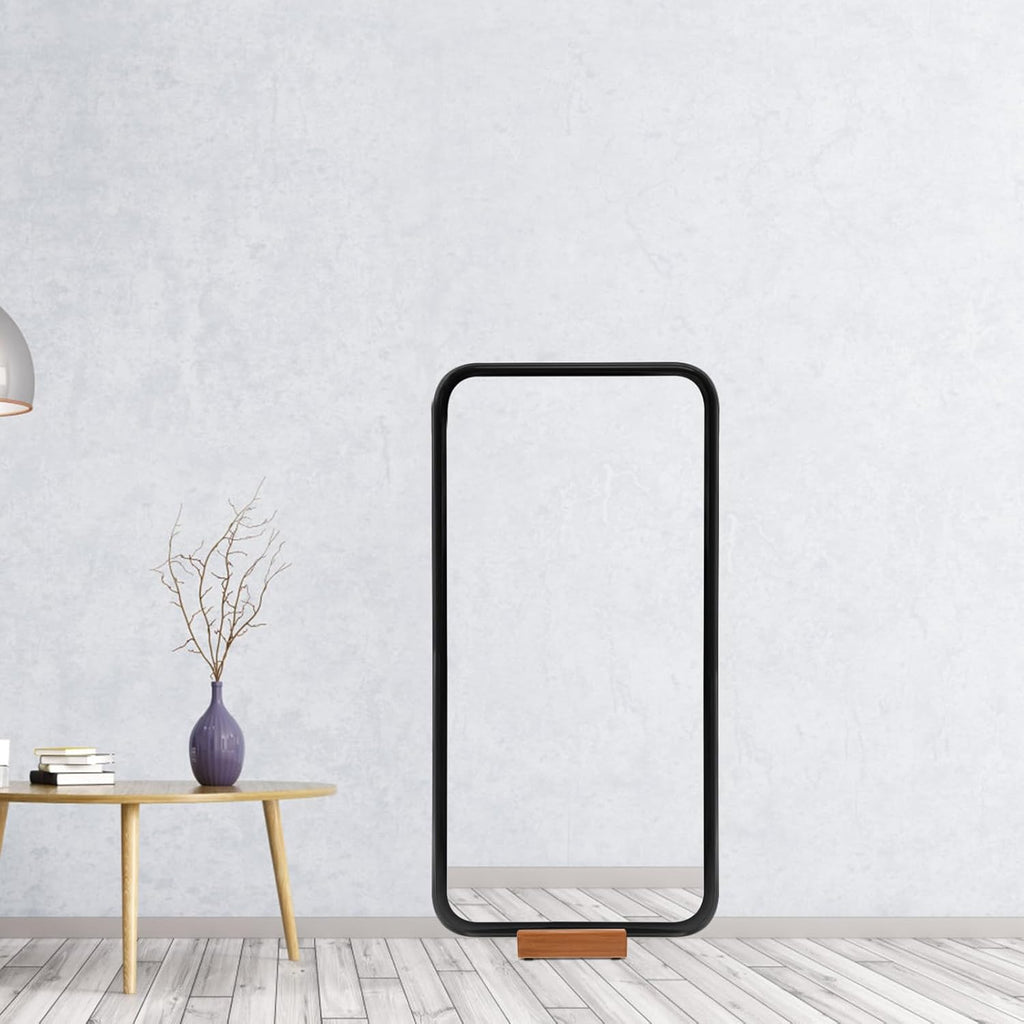 Uonlytech Full-Length Mirror Stand Holder - 2-Piece Wooden Frame for Stylish Home Decor