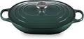 Le Creuset Enameled Cast Iron Oval Casserole - 3.75 Qt. with Lid in Artichaut Color