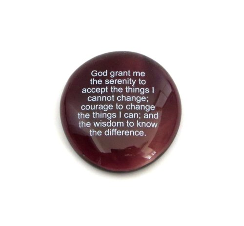 The Serenity Prayer Glass Stones, Set of 24