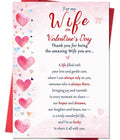 Beixian Valentines Day Cards Gifts for Wife from Husband, Unique Wife Valentines Day Gifts for Her -8x5.3 Inches, Double-Sided