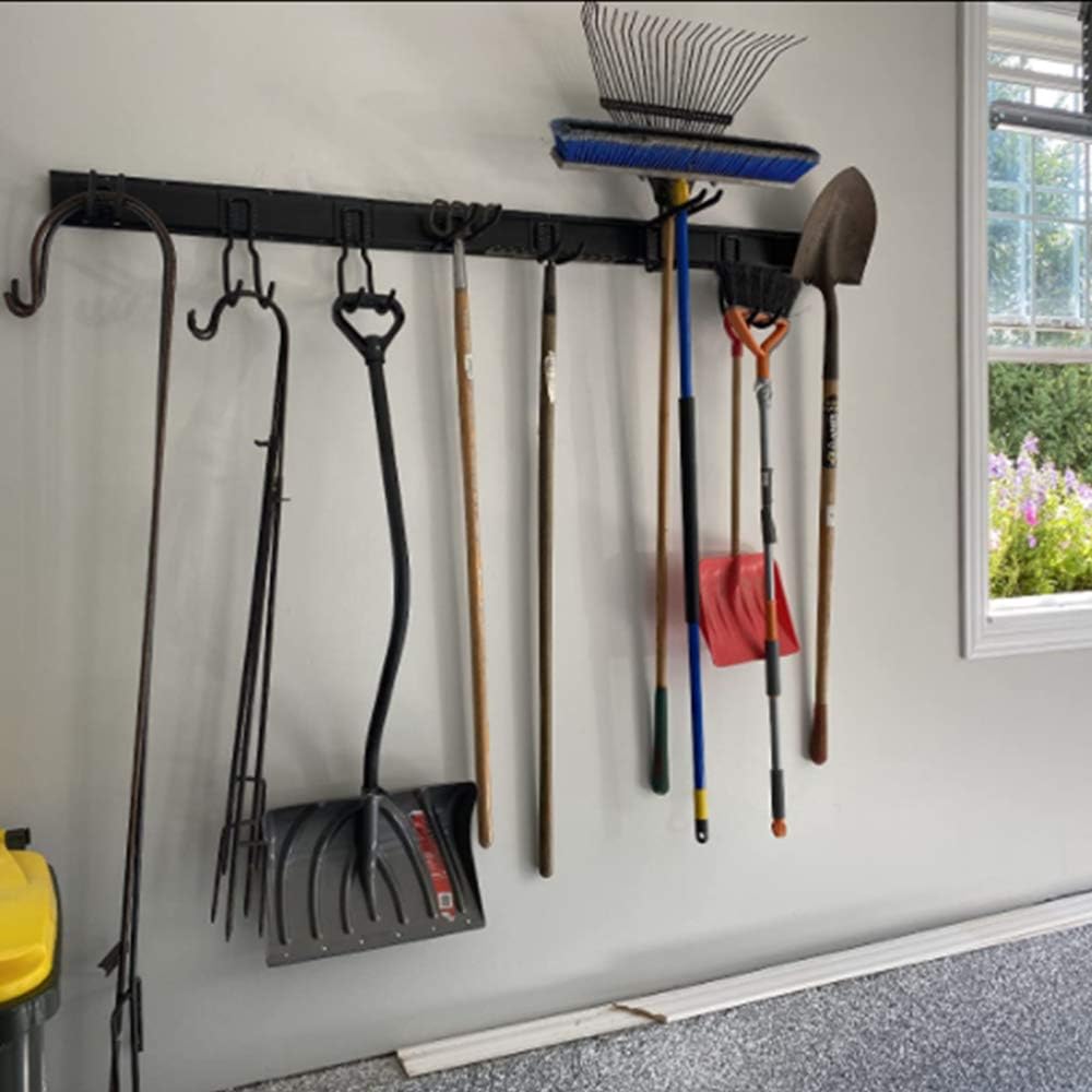Ultrawall Tool Storage Rack - 64-Inch Adjustable Wall-Mounted Organizer with 9 Heavy-Duty Hooks