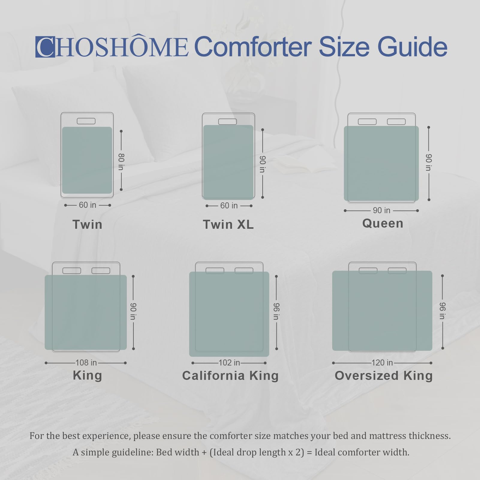 CHOSHOME Cooling Comforter Twin Size, Cooling Blanket with Q-Max 0.45 Arc-Chill Cooling Fiber for Hot Sleeper and Night Sweats, Cool Soft Thin Breathable Summer Comforter for Bed, (60" x 90", Green)