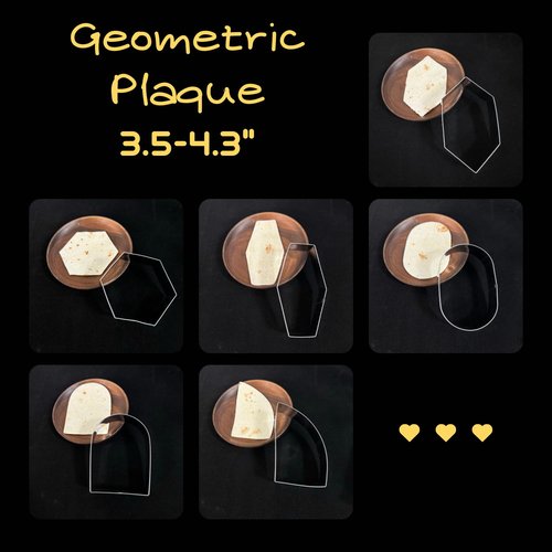 Auktosmn Geometric Plaque Cookie Cutter Set-6 Piece-4.0 Inch-Diswasher Safe-Frame Cookie Cutter Shape for Baking