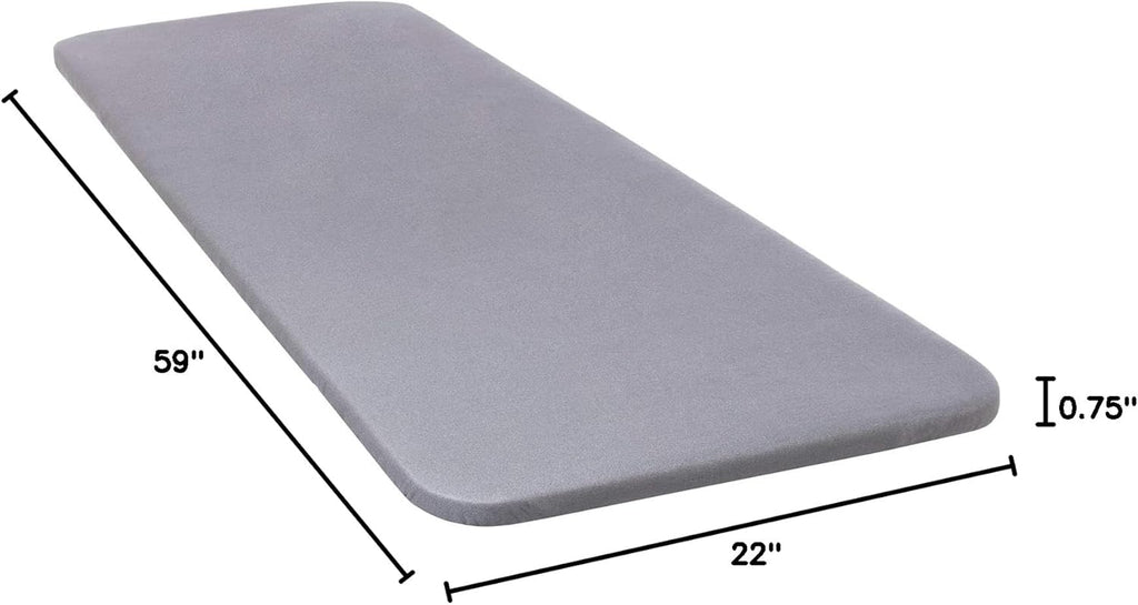 TIVIT Ironing Board Cover - Scorch Resistant AlumiTek Coating & Thick Padding, 59x22 - Made in Italy
