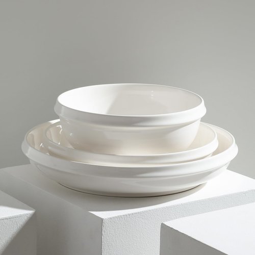 Stone Lain Verso 24-Piece Dinnerware Set Porcelain, White