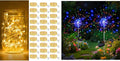 Btfarm Fairy Lights - 30 Pack Battery Operated | 2 Pack Solar Firework Lights with 8 Modes