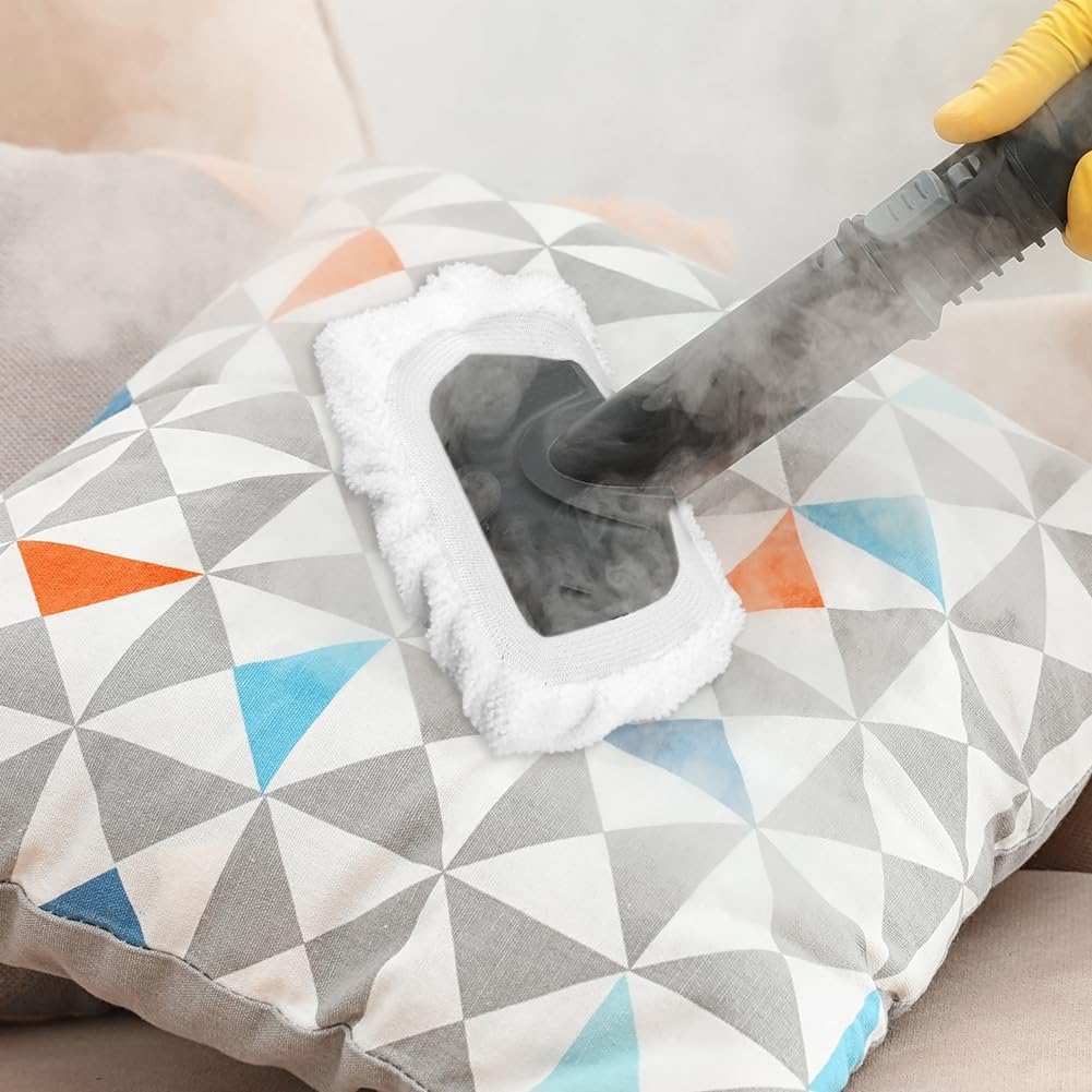 RODISHOMM Steam Cleaner Accessories, Universal Reusable Steam Mop Pads, Steam Shot Attachments, Handheld Steam Cleaner Washable Microfiber Cloth (10 PCS)