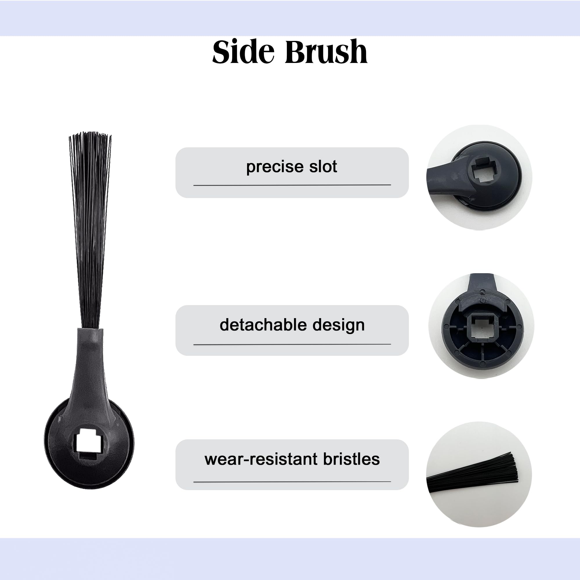 Replacement Parts for Shark Matrix Plus 2- in-1/AV2613WA Robot Vacuum Cleaner. 1 Brushroll, 2 filter cotton, 2 Black filter, 2 Orange filter,1 filter Mesh, 3 Mop Pads, 6 Side Brushes.