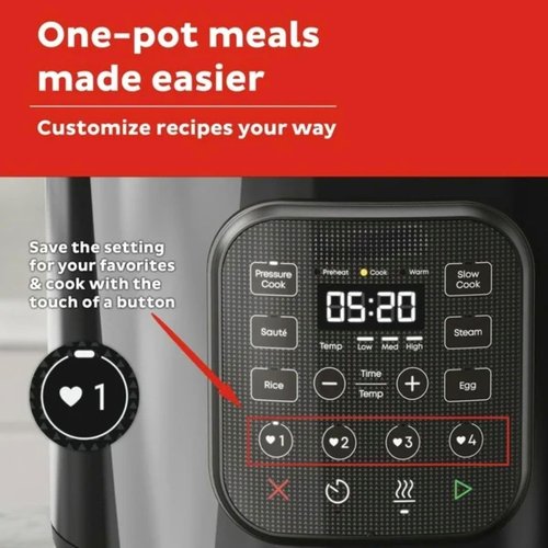 Instant Pot 8Qt Chef Series Multi-Cooker - 8-in-1 Pressure, Slow, Rice & More for Quick Meals