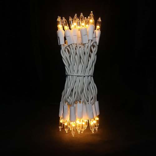 New Upgraded Clear Christmas Lights - 35 Count Classic Warm White Mini String Lights with LED Bulbs for Tree, Crafts, Indoor and Outdoor Use, UL Certified, Connectable, 8.5 Feet White Wire