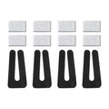 PATIKIL Ceiling Fan Blade Balancing Kit, 4 Sets Include 4Pcs Plastic Balancing Clips and 8Pcs Metal Self-adhesive 5G Weight for Ceiling Fan, White/Black