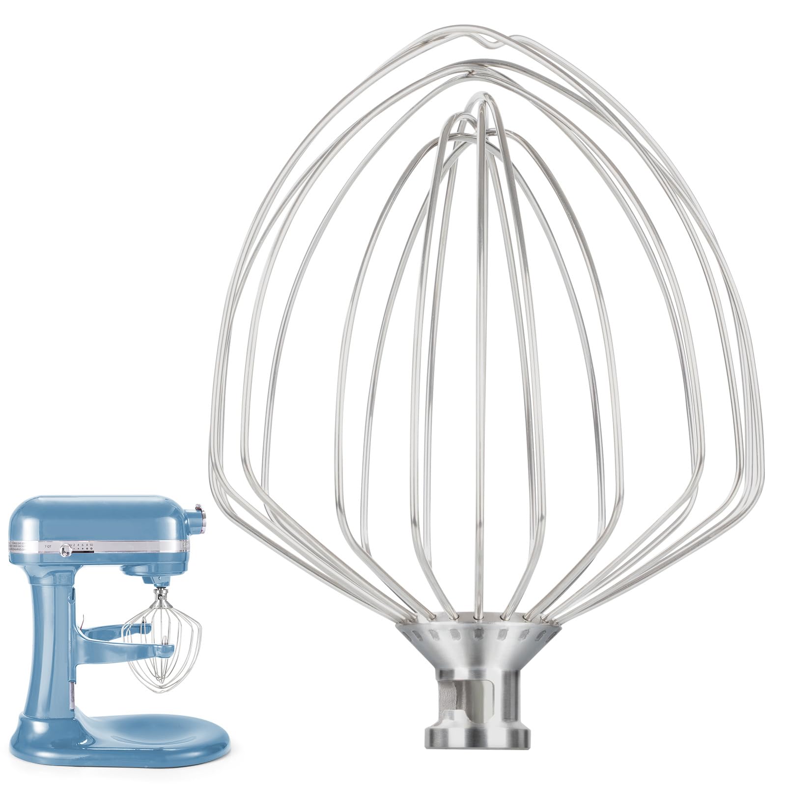 Whisk Attachment for KitchenAid Stand Mixer 7 Quart Bowl